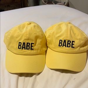 Yellow Babe hats
